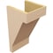 Ekena Millwork 9"W x 9"D x 18"H Wide Burlington Rough Cedar Woodgrain TimberThane Corbel, Primed Tan CORUR09X09X18BURRCPR - alternate 3
